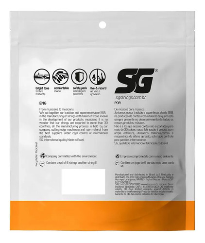 CORDA SG VIOLÃO AÇO BRONZE 011 IZ-6686