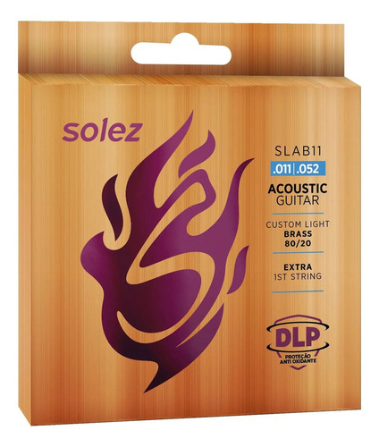 CORDA SOLEZ VIOLÃO BRASS 010 - SLAB11 0.011"